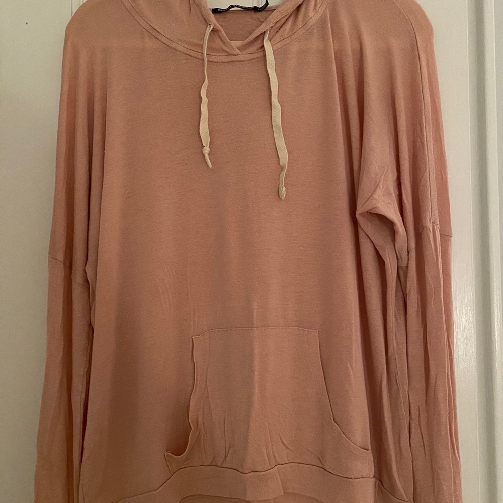 pink stretchy hoodie